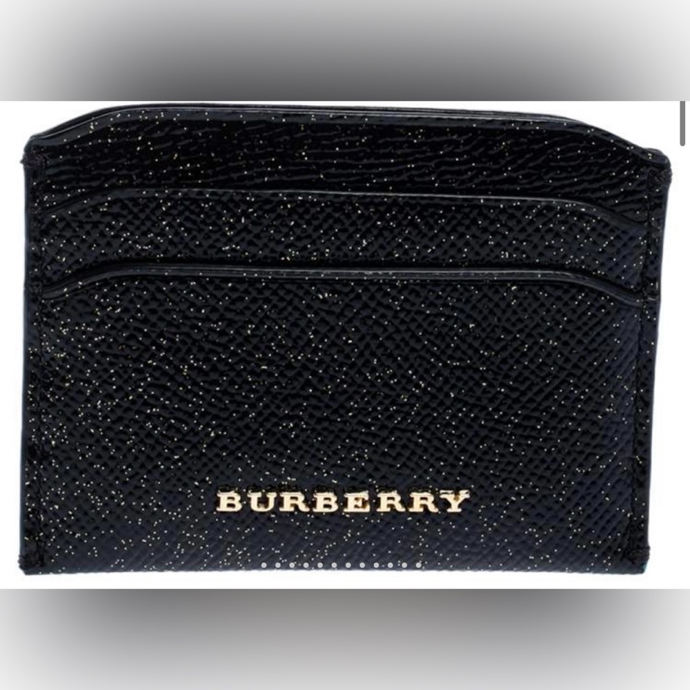 Burberry Black and Gold Card Holder